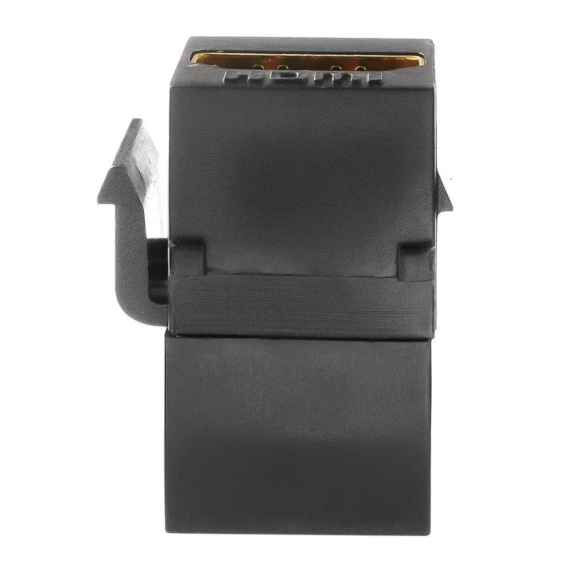 TENINYU HDMI Keystone Jack Insert Female to Female Coupler Snap-in Insert Connectors Adapter for Wall Plate - Black (2 Pack) - Image 4